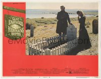 4w0573 HIGH PLAINS DRIFTER LC #8 1973 Clint Eastwood standing by grave of director Don Siegel!