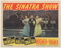 4w0575 HIGHER & HIGHER LC 1943 Frank Sinatra w/ Barbara Hale, Michele Morgan & band on stage!