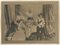 4w0582 HOOP-LA LC 1919 pretty Billie Rhodes is a clown in one-ring circus, she also does acrobatics!