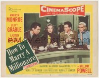 4w0590 HOW TO MARRY A MILLIONAIRE LC #4 1953 Mitchell, Marilyn Monroe, Betty Grable & Lauren Bacall!