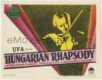 4w0156 HUNGARIAN RHAPSODY TC 1929 great art of violinist Willy Fritsch, ultra rare!