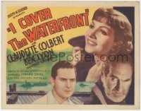 4w0159 I COVER THE WATERFRONT TC 1933 Claudette Colbert, Lyon & Torrence by waterfront, ultra rare!