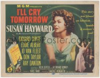 4w0163 I'LL CRY TOMORROW TC 1955 distressed Susan Hayward in her greatest performance!