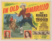 4w0165 IN OLD AMARILLO TC 1951 Roy Rogers & Trigger in Texas, Estelita Rodriguez, Penny Edwards!