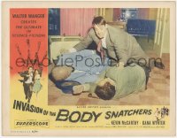 4w0605 INVASION OF THE BODY SNATCHERS LC 1956 Kevin McCarthy injecting Larry Gates & King Donovan!