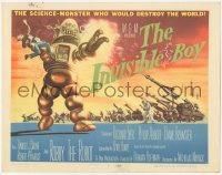 4w0170 INVISIBLE BOY TC 1957 Robby the Robot as the science-monster who'd destroy the world!