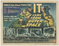 4w0172 IT CAME FROM OUTER SPACE 3D TC 1953 Ray Bradbury sci-fi classic, thrills that almost touch you!