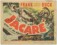 4w0174 JACARE TC 1942 Frank Buck's first feature picture ever filmed in the wild Amazon Jungle!