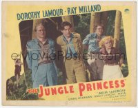 4w0619 JUNGLE PRINCESS LC R1946 Ray Milland & others tied to trees, Dorothy Lamour in border!