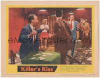 4w0620 KILLER'S KISS LC #4 1955 early Stanley Kubrick noir, men in poker game held up at gunpoint!