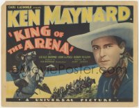 4w0177 KING OF THE ARENA TC 1933 great close up of cowboy Ken Maynard + riding his horse Tarzan!