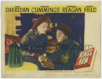 4w0629 KINGS ROW LC 1942 c/u of worried Ann Sheridan with sad Ronald Reagan drinking coffee!