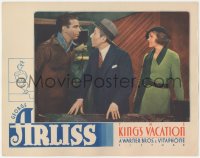 4w0628 KING'S VACATION LC 1933 Patricia Ellis watches George Arliss & Dick Powell in staredown!