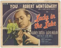 4w0182 LADY IN THE LAKE TC 1947 Robert Montgomery in the most amazing movie since Talkies began!