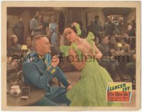 4w0636 LANCER SPY LC 1937 sexy Dolores Del Rio seducing uniformed George Sanders in nightclub!