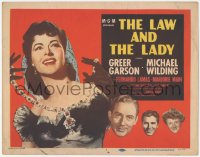 4w0189 LAW & THE LADY TC 1951 art of Greer Garson w/jeweled necklace, Michael Wilding, Fernando Lamas