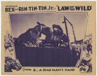 4w0638 LAW OF THE WILD chapter 5 LC 1934 canine hero Rin Tin Tin Jr. stopping bad guy in moving jeep!