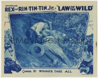 4w0637 LAW OF THE WILD chapter 11 LC 1934 Bob Custer fighting bad guy on ground, Winner Take All!