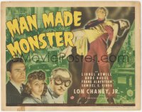 4w0210 MAN MADE MONSTER TC 1941 Lionel Atwill, atomic Lon Chaney Jr. carrying Anne Nagel, rare!