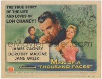 4w0211 MAN OF A THOUSAND FACES TC 1957 art of James Cagney as Lon Chaney Sr. by Reynold Brown!