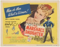 4w0217 MARSHAL'S DAUGHTER TC 1953 man-oh-man, sexy Laurie Anders is a bundle of curves!