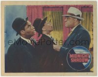 4w0666 MIDNIGHT SHADOW LC 1939 big guy threatening two smaller guys, all-black crime comedy, rare!