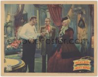 4w0667 MIGHTY BARNUM LC 1934 c/u of circus man Wallace Beery, Adolphe Menjou & Virginia Bruce!