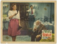 4w0669 MIRACLE ON 34th STREET LC #3 1947 Maureen O'Hara on phone, John Payne & Edmund Gwenn listen!