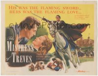 4w0222 MISTRESS OF TREVES TC 1953 Rossano Brazzi on horseback & romancing Anne Vernon, rare!