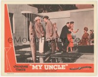 4w0674 MON ONCLE LC 1958 great image of Jacques Tati as My Uncle, Mr. Hulot!