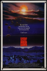 5d0928 RED DAWN 1sh 1984 Patrick Swayze, C. Thomas Howell, Charlie Sheen, Jennifer Grey, Milius!