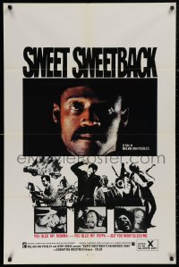 5d1100 SWEET SWEETBACK'S BAADASSSSS SONG 1sh 1971 first blaxploitation, even before Shaft!