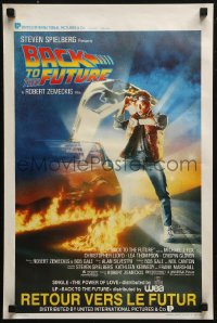 5j0119 BACK TO THE FUTURE Belgian 1985 Robert Zemeckis, Michael J. Fox, Christopher Lloyd!