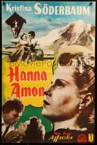 5j0173 HANNA AMON Finnish 1953 Veit Harlan, pretty Kristina Soderbaum in title role!