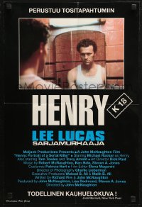 5j0176 HENRY: PORTRAIT OF A SERIAL KILLER Finnish 1991 cool image of Michael Rooker in title role!