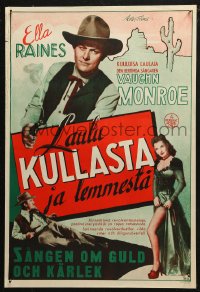 5j0215 SINGING GUNS Finnish 1951 country singer Vaughn Monroe, sexy Ella Raines!