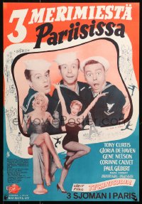 5j0216 SO THIS IS PARIS Finnish 1955 sailor Tony Curtis is on leave and in love with Gloria DeHaven!