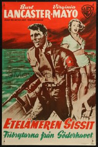 5j0217 SOUTH SEA WOMAN Finnish 1953 leatherneckin' Burt Lancaster & sexy Virginia Mayo!