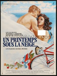 5j0322 BAY BOY French 15x20 1985 art of topless Liv Ullmann, introducing Kiefer Sutherland!