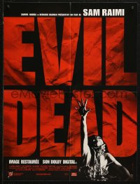 5j0341 EVIL DEAD French 16x21 R2003 Sam Raimi cult classic, horror art of girl grabbed by zombie!