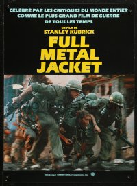 5j0348 FULL METAL JACKET teaser French 16x22 1987 Stanley Kubrick's Vietnam War movie, born to kill!