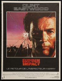 5j0394 SUDDEN IMPACT French 16x21 1983 Clint Eastwood is at it again as Dirty Harry, great image!