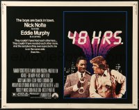 5j0834 48 HRS. 1/2sh 1982 Walter Hill, Nick Nolte is a cop who hates Eddie Murphy who is a convict!