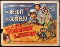 5j0837 ABBOTT & COSTELLO IN THE FOREIGN LEGION style A 1/2sh 1950 art of Bud & Lou as Legionnaires!