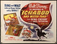 5j0838 ADVENTURES OF ICHABOD & MISTER TOAD style A 1/2sh 1949 BING & WALT wake up Sleepy Hollow!