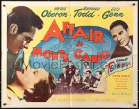 5j0839 AFFAIR IN MONTE CARLO 1/2sh 1953 Merle Obero, Richard Todd, roulette casino gambling!