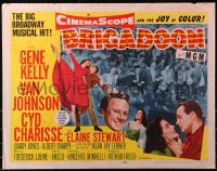 5j0857 BRIGADOON style B 1/2sh 1954 sexy Cyd Charisse & Gene Kelly in Scotland, Van Johnson!