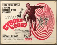 5j0868 CYBORG 2087 1/2sh 1966 Michael Rennie must stop the invasion of the cyborgs, cool sci-fi!