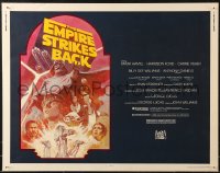 5j0873 EMPIRE STRIKES BACK 1/2sh R1982 George Lucas sci-fi classic, cool artwork by Tom Jung!