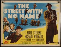 5j0970 STREET WITH NO NAME 1/2sh 1948 Richard Widmark, Mark Stevens, Barbara Lawrence, film noir!